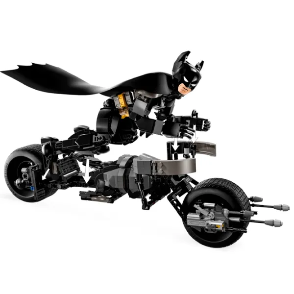 Constructor LEGO Batman Construction Figure and the Bat-Pod Bike Personaj de film/ Black photo 3