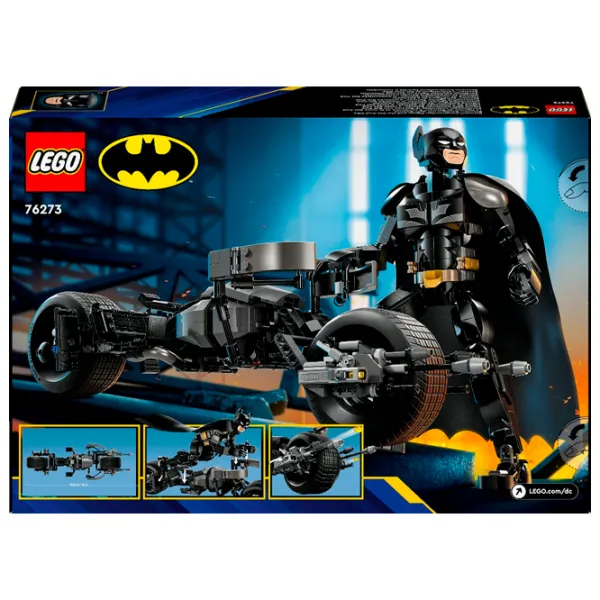 Constructor LEGO Batman Construction Figure and the Bat-Pod Bike Personaj de film/ Black photo 11