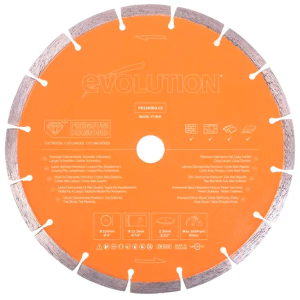 Disc diamantat segmentat Evolution PD300SEG-CS  photo 1