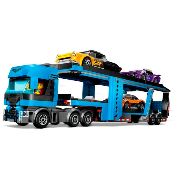 Constructor LEGO Car Transporter Truck with Sports Cars Mașină/ Blue photo 3