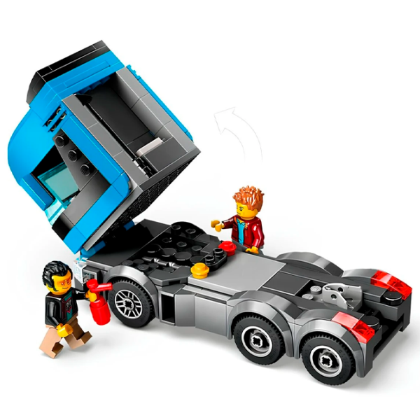 Constructor LEGO Car Transporter Truck with Sports Cars Mașină/ Blue photo 4