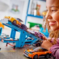 Constructor LEGO Car Transporter Truck with Sports Cars Mașină/ Blue photo 7