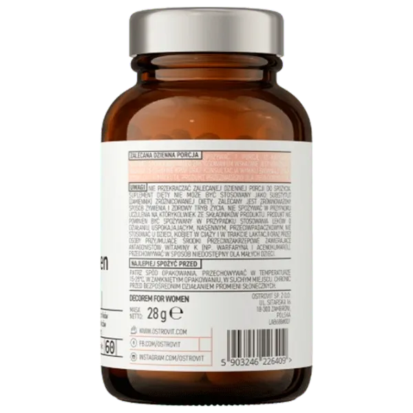 Vitamine și minerale OstroVit Pharma Decorem For Women (5903246226409) 60 photo 3