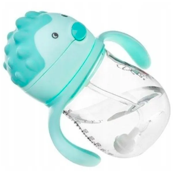 Sticluță cu pai Akuku A0033 250 ml 12 luni/ Plastic/ Blue photo 3