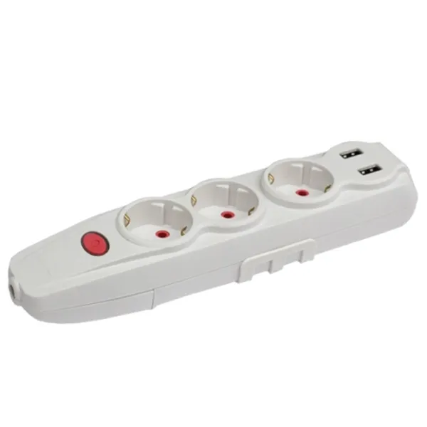Мобильная розетка Elmos E7003ESU 220 - 240 В/ Type-F/ White photo 1
