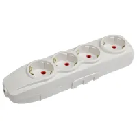 Priză mobilă Elmos E7004E 220 - 240 V/ Type-F/ White