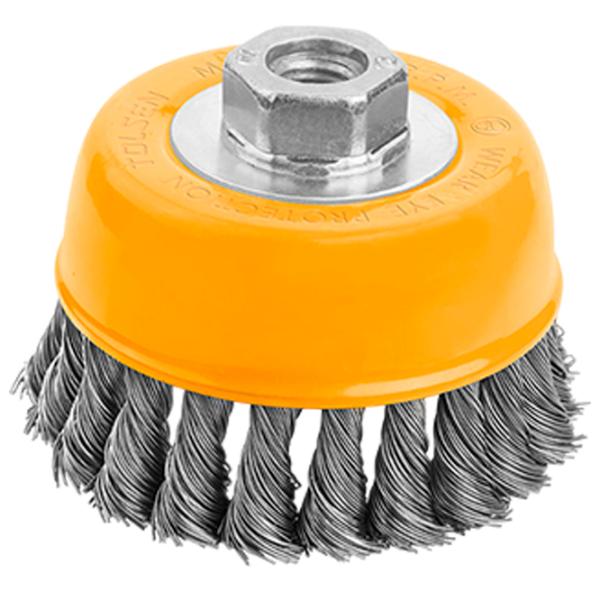 Perie cupă din sârmă răsucită Tolsen 77510 125 mm photo 1