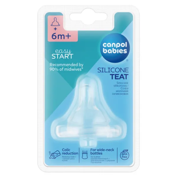 Tetină pentru biberon Canpol 21/ 723 Unisex/ Transparent photo 3