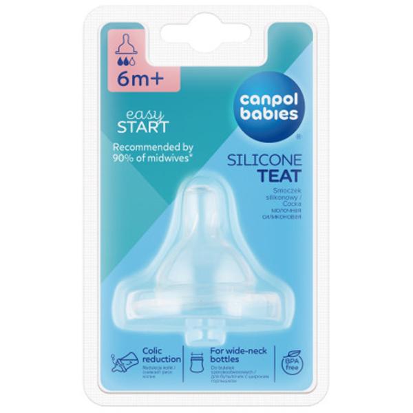 Tetină pentru biberon Canpol 21/ 721 Unisex/ Transparent photo 3