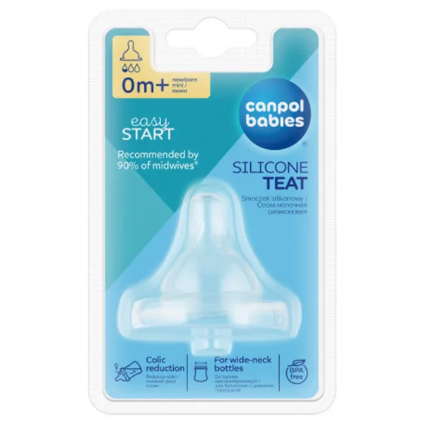 Tetină pentru biberon Canpol 21/ 719 Unisex/ Transparent photo 3