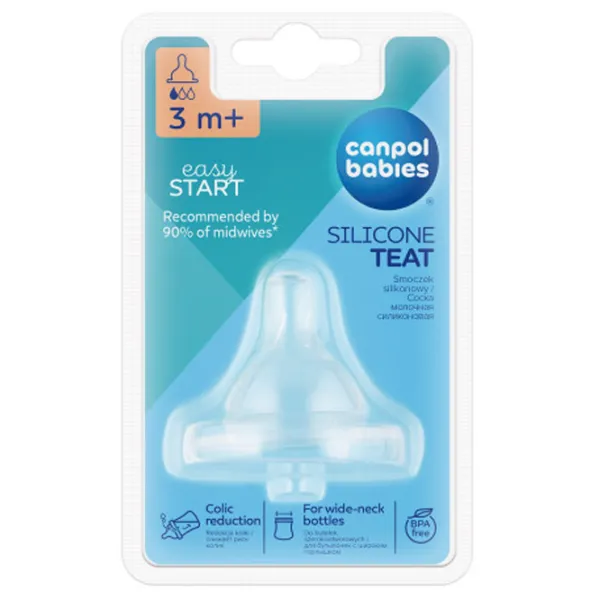 Tetină pentru biberon Canpol 21/ 720 Unisex/ Transparent photo 1 Tetină pentru biberon Canpol 21/ 720 Unisex/ Transparent photo 1