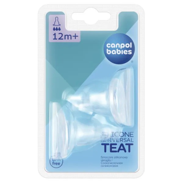 Tetină pentru biberon Canpol 18/ 117 Unisex/ Transparent photo 1