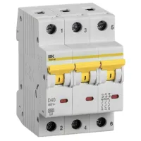 Автоматический выключатель IEK MVA41-3-040-D Модульная/ 40 A