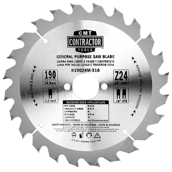 Disc circular CMT K19024M-X10  photo 1