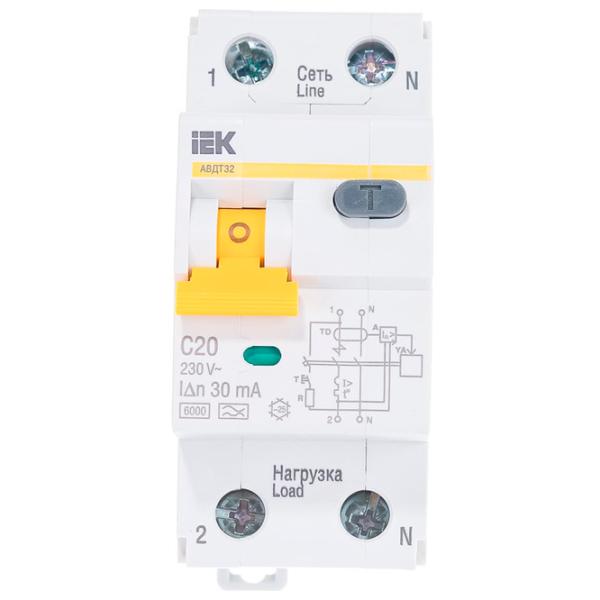 Автоматический выключатель IEK MAD22-5-020-C-30 Модульная/ 20 A photo 1 Автоматический выключатель IEK MAD22-5-020-C-30 Модульная/ 20 A photo 1