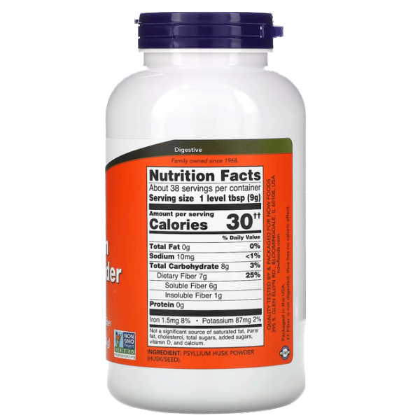 Витамины и минералы Now Foods PSYLLIUM HUSK POWDER (733739059758)  photo 2