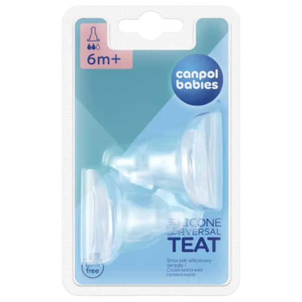 Tetină pentru biberon Canpol 18/ 116 Unisex/ Transparent photo 1