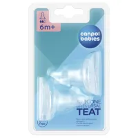 Tetină pentru biberon Canpol 18/ 116 Unisex/ Transparent