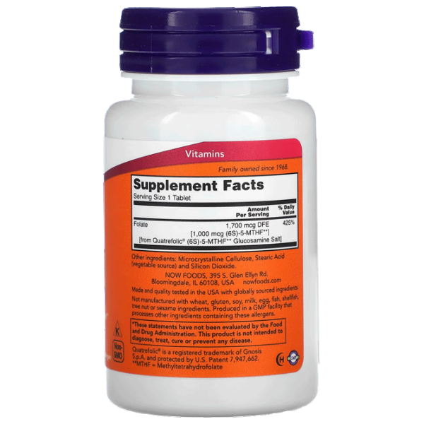 Витамины и минералы Now Foods METHYL FOLATE (733739004918) 90 photo 2 Витамины и минералы Now Foods METHYL FOLATE (733739004918) 90 photo 2