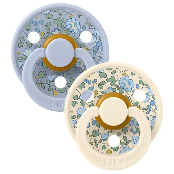 Suzetă cu tetina rotundă Bibs X Liberty Colour Unisex/ 0 luni - 6 luni/ Latex/ Blue photo 1 Suzetă cu tetina rotundă Bibs X Liberty Colour Unisex/ 0 luni - 6 luni/ Latex/ Blue photo 1