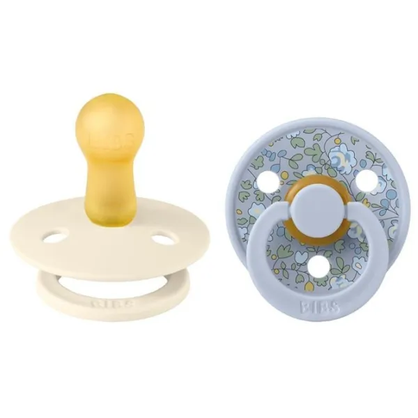 Suzetă cu tetina rotundă Bibs X Liberty Colour Unisex/ 0 luni - 6 luni/ Latex/ Blue photo 2 Suzetă cu tetina rotundă Bibs X Liberty Colour Unisex/ 0 luni - 6 luni/ Latex/ Blue photo 2
