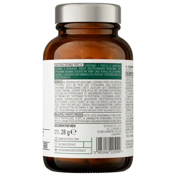 OstroVit Pharma Decorem For Men (5903246225099) 60 photo 3 OstroVit Pharma Decorem For Men (5903246225099) 60 photo 3