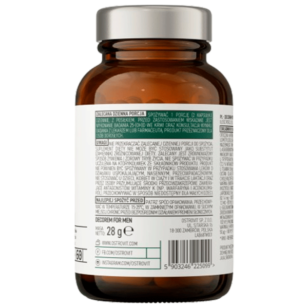 OstroVit Pharma Decorem For Men (5903246225099) 60 photo 3 OstroVit Pharma Decorem For Men (5903246225099) 60 photo 3