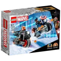 Constructor LEGO Black Widow & Captain America Motorcycles Motocicletă/ Blue