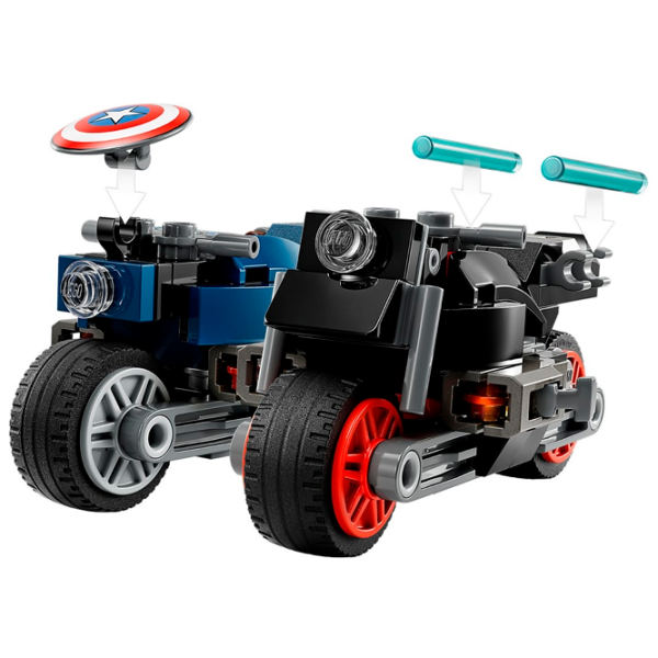 Конструктор LEGO Black Widow & Captain America Motorcycles Мотоцикл/ Blue photo 4