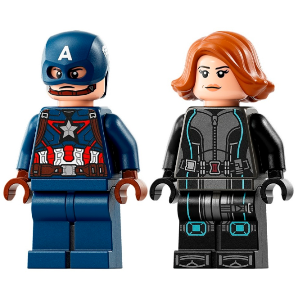 Конструктор LEGO Black Widow & Captain America Motorcycles Мотоцикл/ Blue photo 5