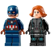 Constructor LEGO Black Widow & Captain America Motorcycles Motocicletă/ Blue photo 5