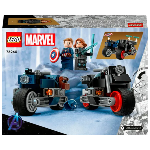 Конструктор LEGO Black Widow & Captain America Motorcycles Мотоцикл/ Blue photo 12