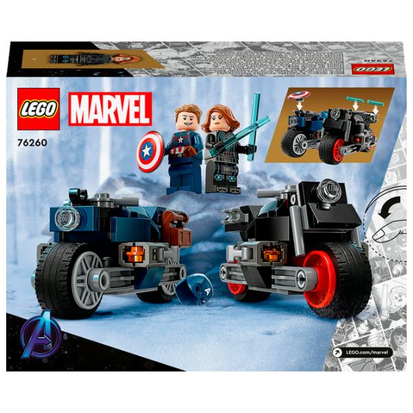 Конструктор LEGO Black Widow & Captain America Motorcycles Мотоцикл/ Blue photo 12