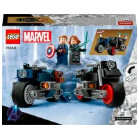 Constructor LEGO Black Widow & Captain America Motorcycles Motocicletă/ Blue photo 12