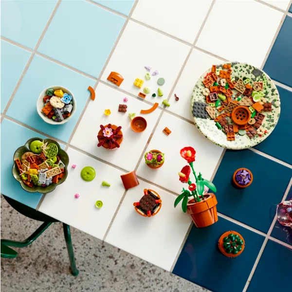 Конструктор LEGO Tiny Plants Цветы/ Brown photo 9