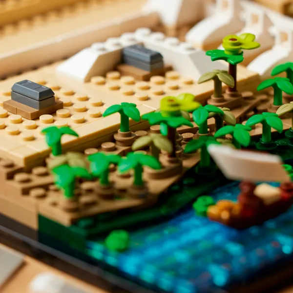 Constructor LEGO Great Pyramid Of Giza Clasic/ White photo 17