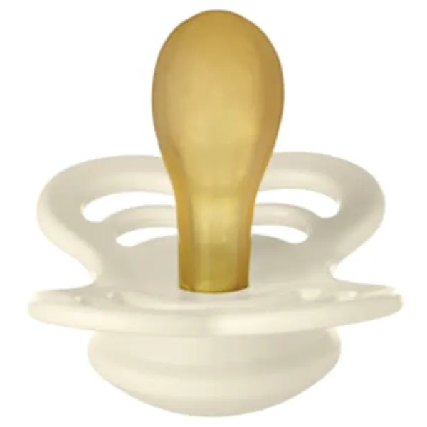 Suzetă simetrică Bibs Supreme 710216C Unisex/ 0 luni - 6 luni/ Latex/ Ivory photo 2 Suzetă simetrică Bibs Supreme 710216C Unisex/ 0 luni - 6 luni/ Latex/ Ivory photo 2