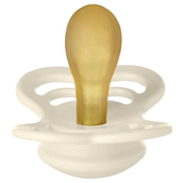 Suzetă simetrică Bibs Supreme 710216C Unisex/ 0 luni - 6 luni/ Latex/ Ivory photo 2 Suzetă simetrică Bibs Supreme 710216C Unisex/ 0 luni - 6 luni/ Latex/ Ivory photo 2