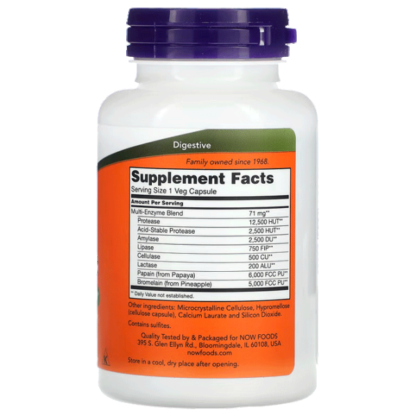 Vitamine și minerale Now Foods PLANT ENZYMES (733739029669) 120 photo 3 Vitamine și minerale Now Foods PLANT ENZYMES (733739029669) 120 photo 3