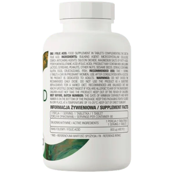 Витамины и минералы OstroVit Folic Acid (5902232619256) 90 photo 3 Витамины и минералы OstroVit Folic Acid (5902232619256) 90 photo 3
