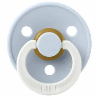 Suzetă cu tetina rotundă Bibs Colour 100271C Unisex/ 0 luni -/ Latex/ Blue