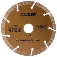 Алмазный отрезной диск Lider 200510 