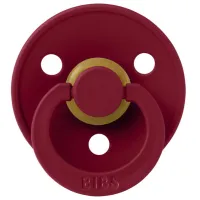 Suzetă cu tetina rotundă Bibs Colour 100263C Unisex/ 0 luni -/ Latex/ Ruby