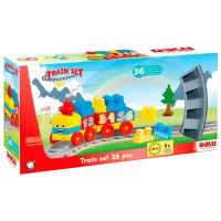 Конструктор Dolu Train Set Поезд/ Разноцветный