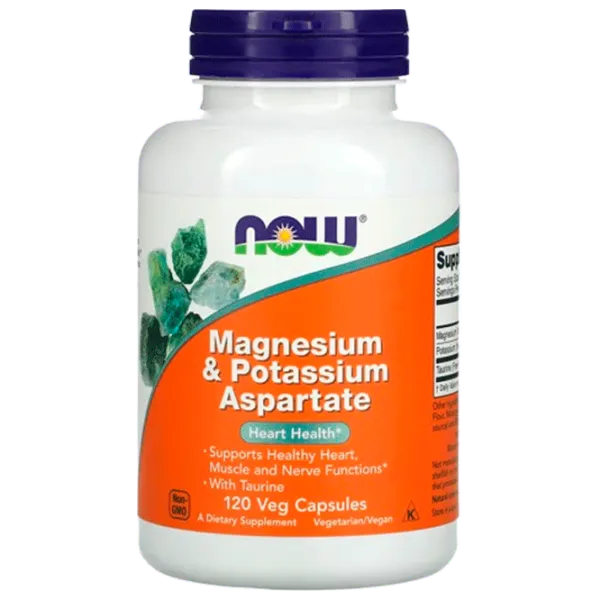 Vitamine și minerale Now Foods MAG/ POTASSIUM ASPARTATE (733739013200) 120 photo 1 Vitamine și minerale Now Foods MAG/ POTASSIUM ASPARTATE (733739013200) 120 photo 1