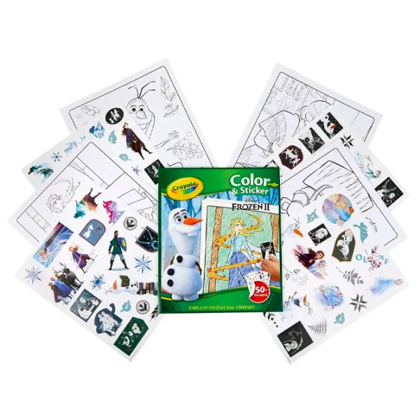 Set de creație Crayola Color & Sticker Frozen 04-5864 3+/ Multicolor Multicolor photo 5 Set de creație Crayola Color & Sticker Frozen 04-5864 3+/ Multicolor Multicolor photo 5