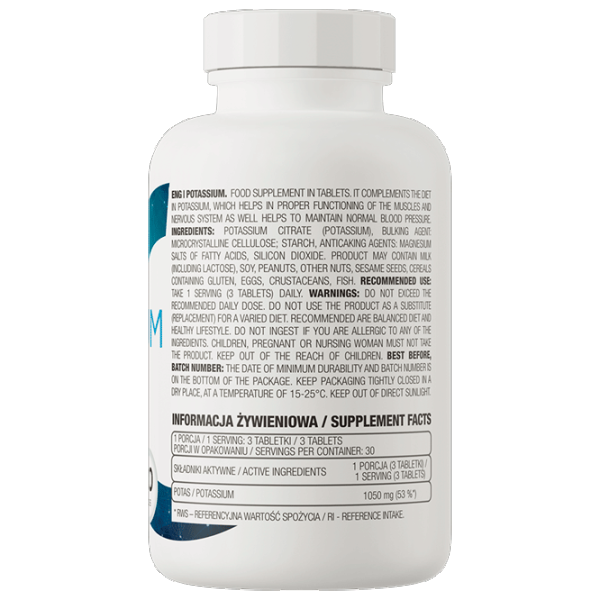 Витамины и минералы OstroVit Potassium (5902232610970) 90 photo 3 Витамины и минералы OstroVit Potassium (5902232610970) 90 photo 3