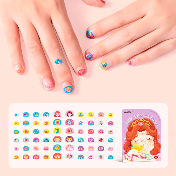 Set de creație Mideer Bling Bling Nail Stickers Little Princess Party MD4262 3+/ Multicolor Pink photo 2 Set de creație Mideer Bling Bling Nail Stickers Little Princess Party MD4262 3+/ Multicolor Pink photo 2
