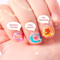Set de creație Mideer Bling Bling Nail Stickers Little Princess Party MD4262 3+/ Multicolor Pink photo 4