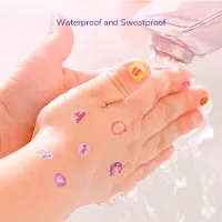 Set de creație Mideer Bling Bling Nail Stickers Little Princess Party MD4262 3+/ Multicolor Pink photo 6